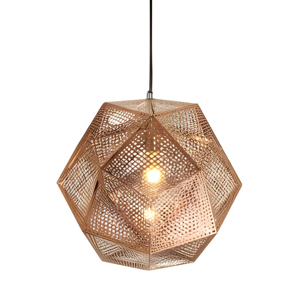 OrbGlow - Ronde Geometrische Hanglamp met Luxe Metaalafwerking