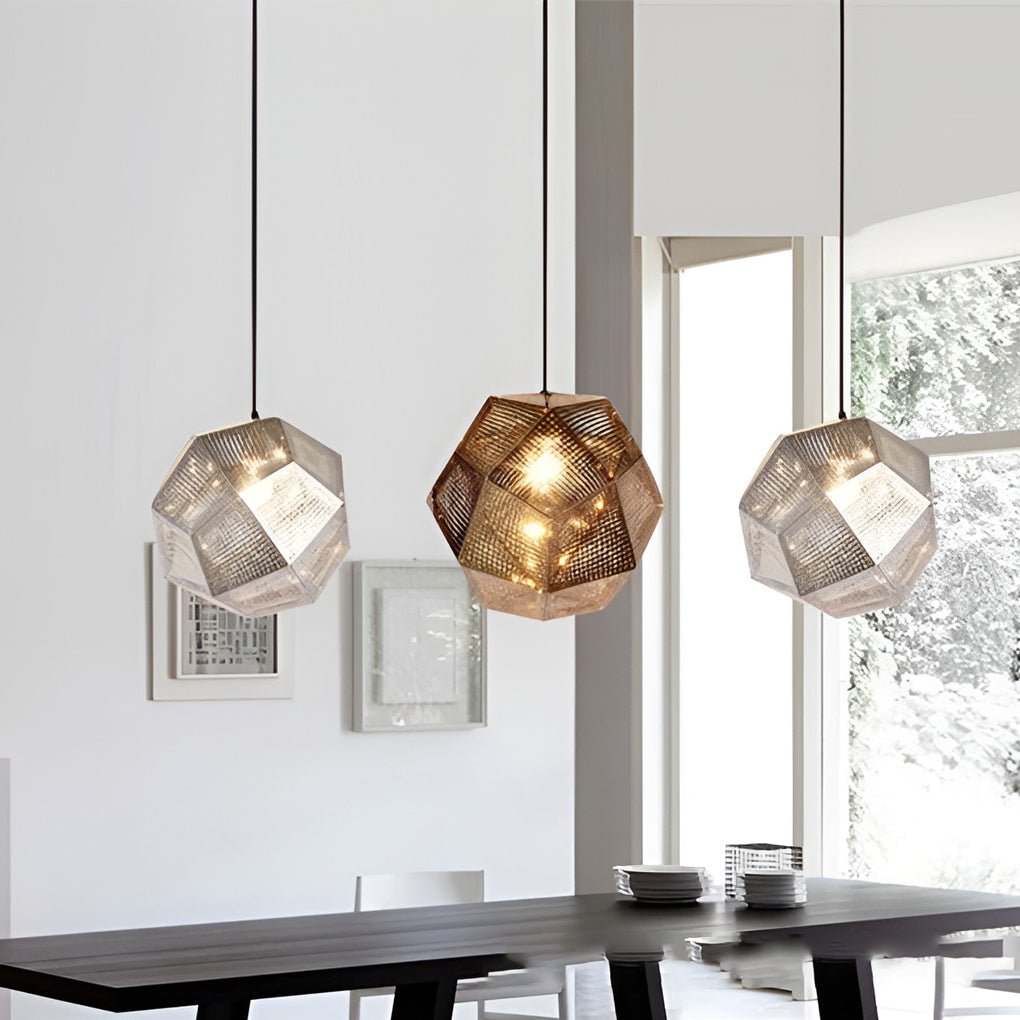 OrbGlow - Ronde Geometrische Hanglamp met Luxe Metaalafwerking