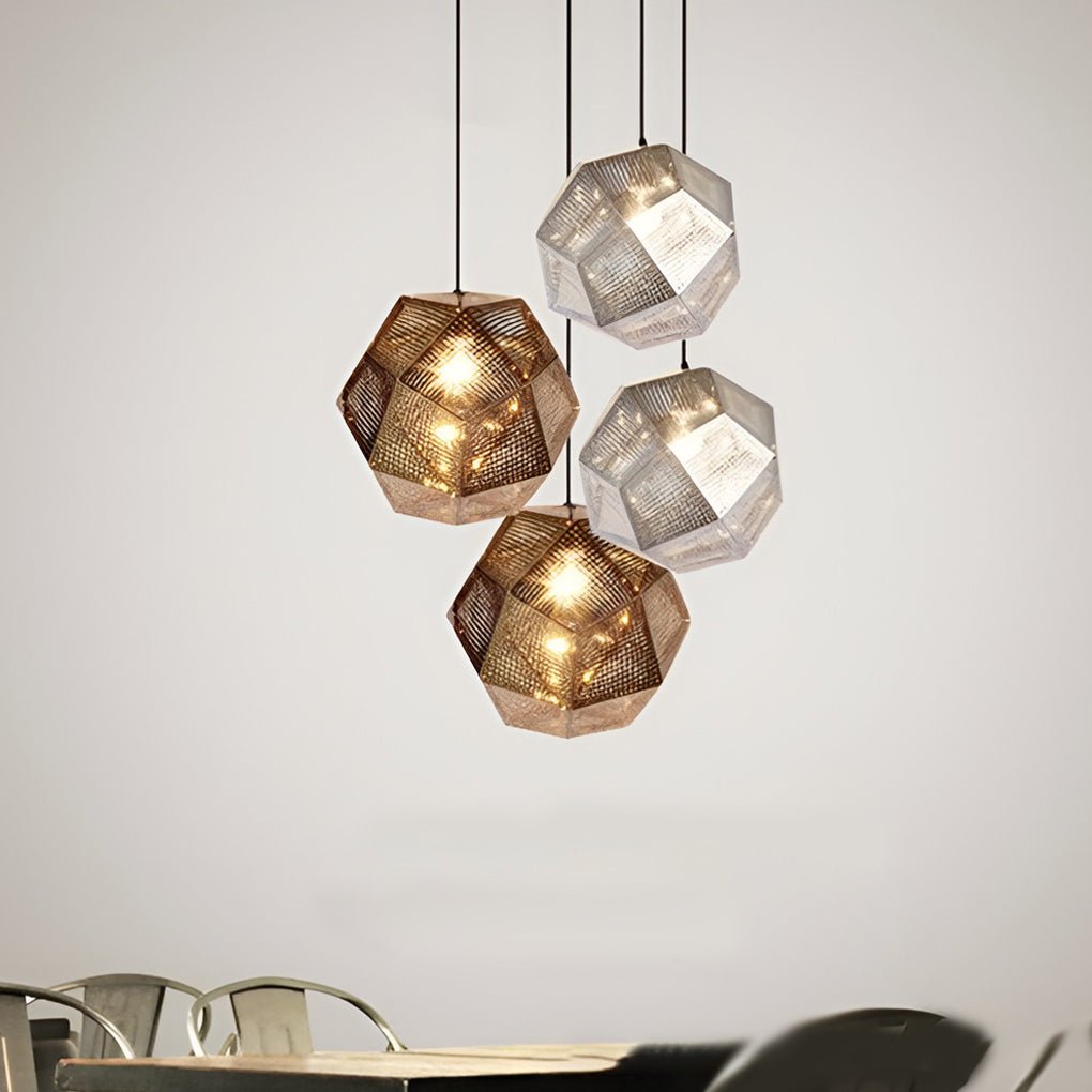 OrbGlow - Ronde Geometrische Hanglamp met Luxe Metaalafwerking