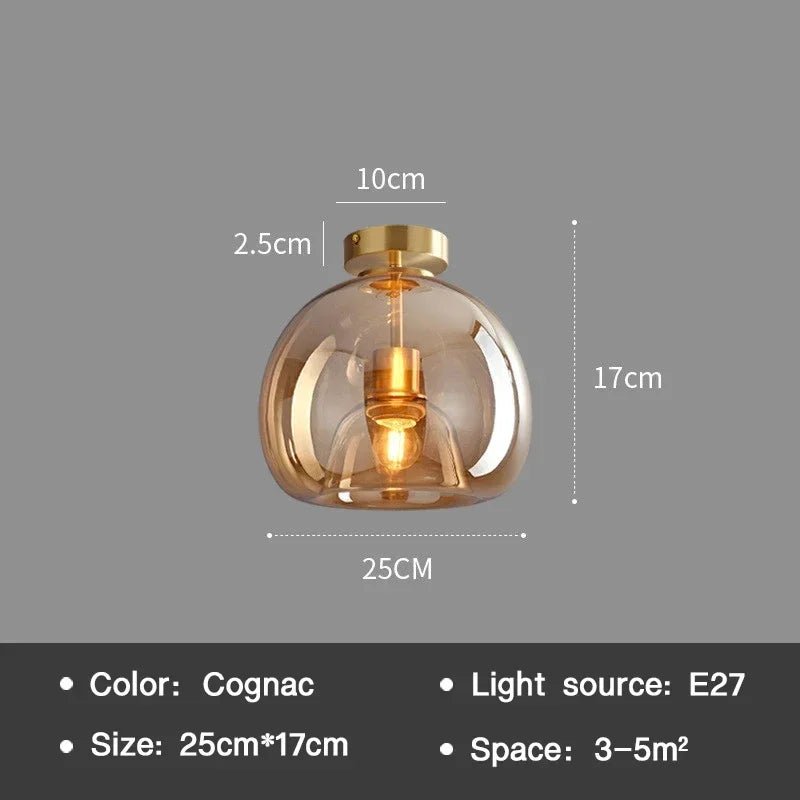 PureLume - Strakke Glazen Plafondlamp