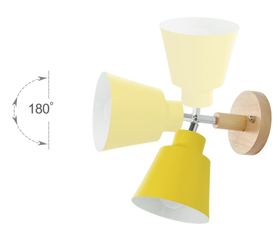 Roterende Collin Wandlamp met Trekschakelaar