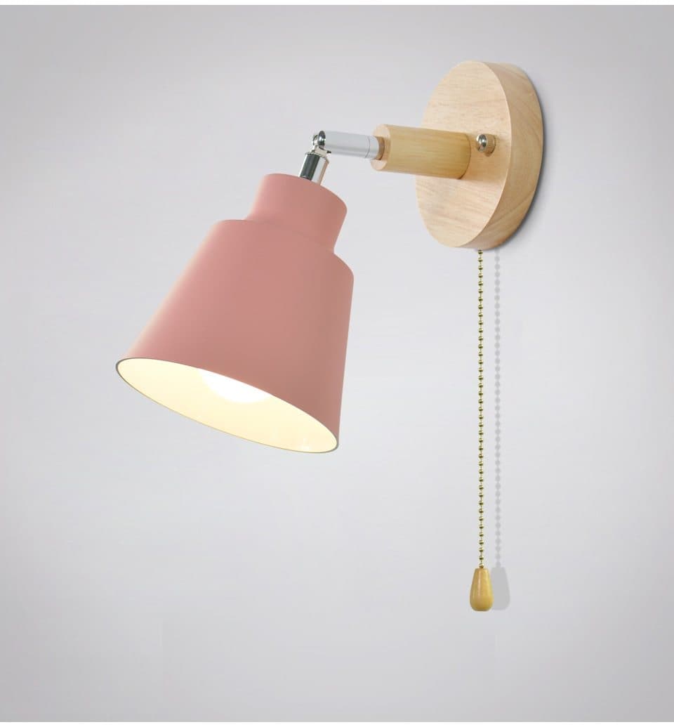 Roterende Collin Wandlamp met Trekschakelaar