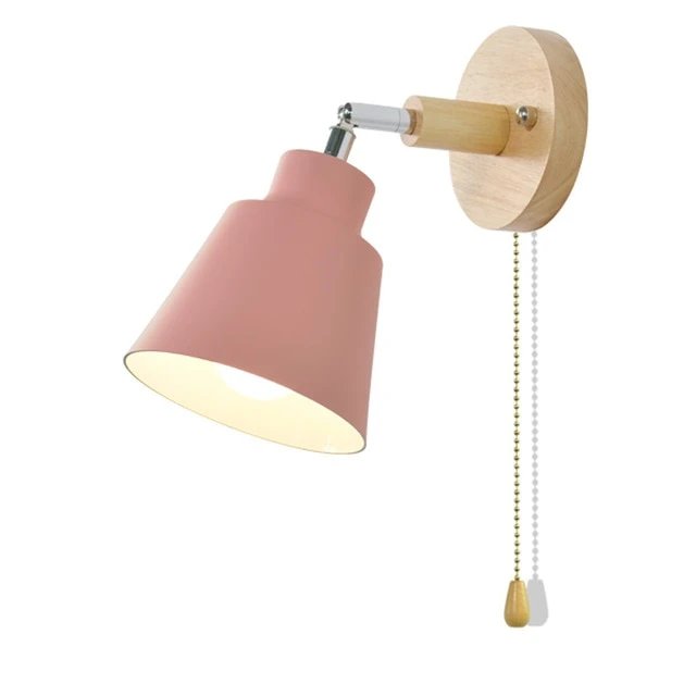 Roterende Collin Wandlamp met Trekschakelaar