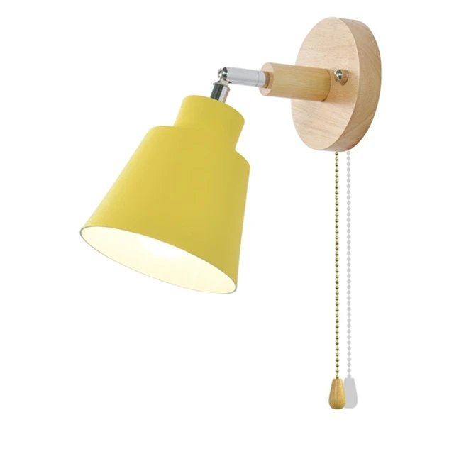 Roterende Collin Wandlamp met Trekschakelaar