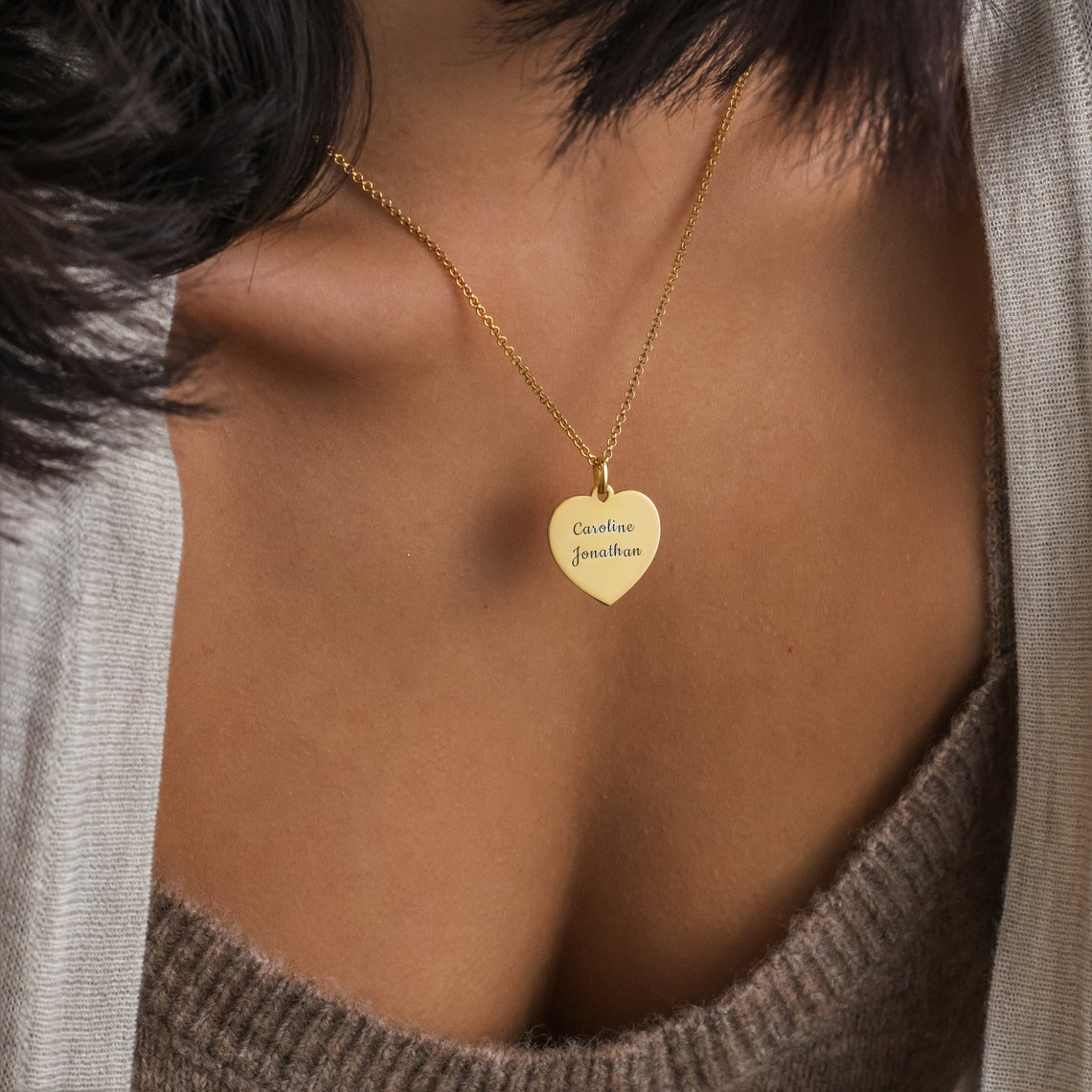 HartVormig - Gepersonaliseerde Gravure Ketting