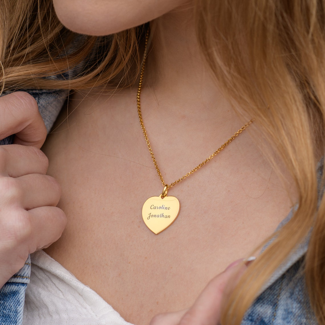 HartVormig - Gepersonaliseerde Gravure Ketting