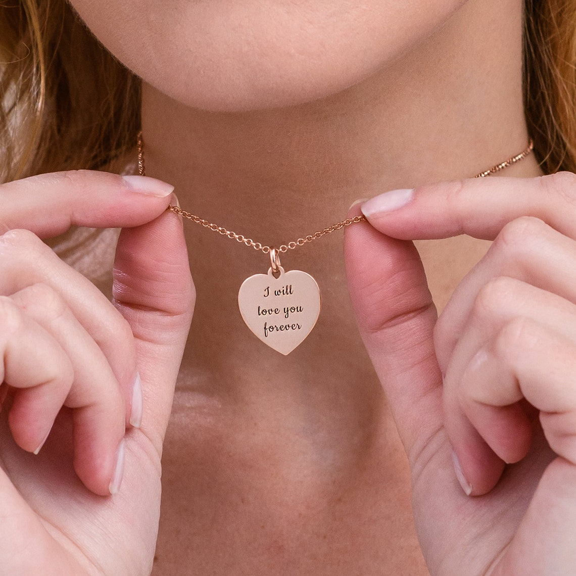 HartVormig - Gepersonaliseerde Gravure Ketting