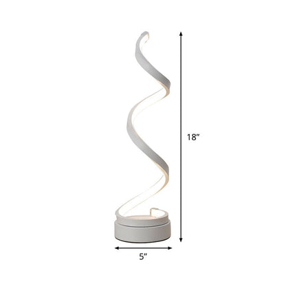 SpiralGlow - Moderne Tafellamp met LED-Spiraalontwerp