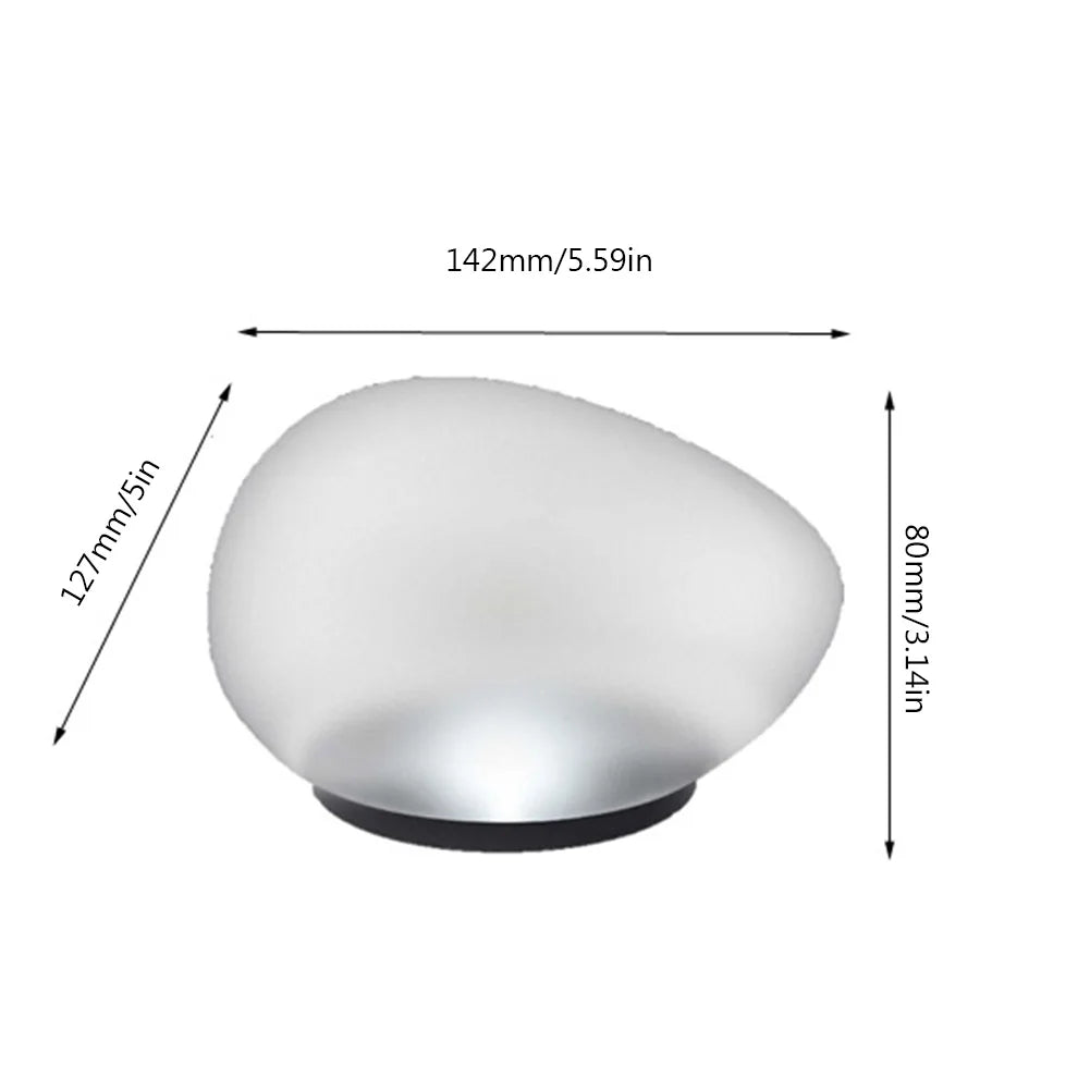 SunsetGlow Stone Lamp - Elegante Zonne-Kiezelsteenlamp voor Magische Avondverlichting