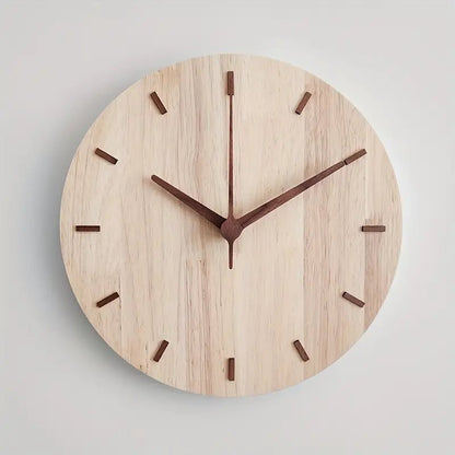 WoodlandTime - Elegante Wandklok van Walnoothout