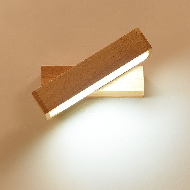 WoodTwist - Moderne LED Wandlamp met Draaifunctie